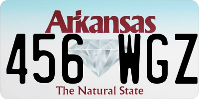 AR license plate 456WGZ