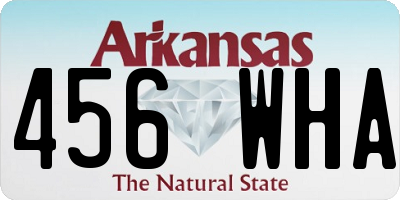 AR license plate 456WHA