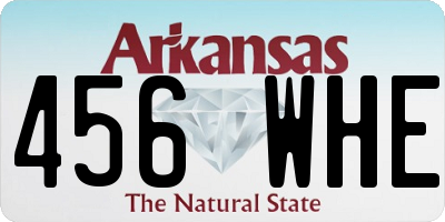 AR license plate 456WHE