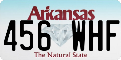 AR license plate 456WHF