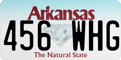 AR license plate 456WHG