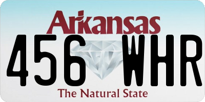 AR license plate 456WHR