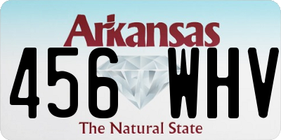 AR license plate 456WHV