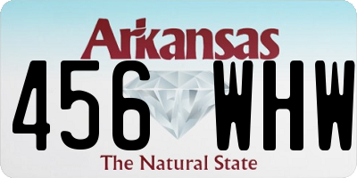AR license plate 456WHW
