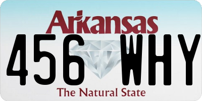 AR license plate 456WHY