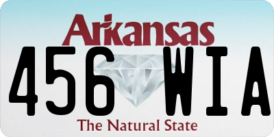 AR license plate 456WIA