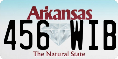 AR license plate 456WIB