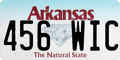 AR license plate 456WIC