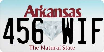 AR license plate 456WIF