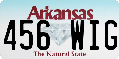 AR license plate 456WIG