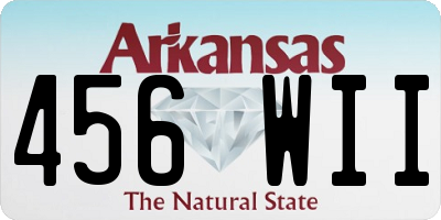 AR license plate 456WII
