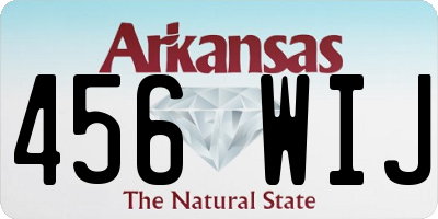 AR license plate 456WIJ