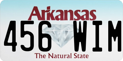 AR license plate 456WIM
