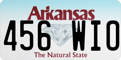 AR license plate 456WIO