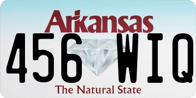 AR license plate 456WIQ