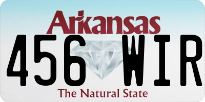 AR license plate 456WIR