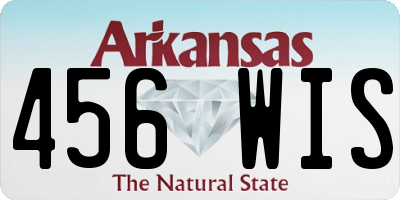 AR license plate 456WIS