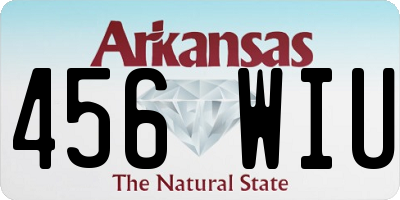 AR license plate 456WIU