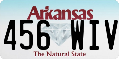AR license plate 456WIV