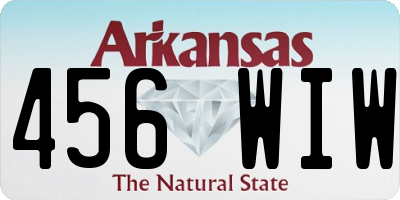 AR license plate 456WIW