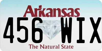 AR license plate 456WIX