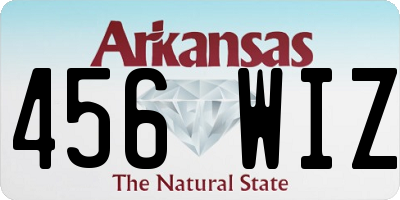 AR license plate 456WIZ