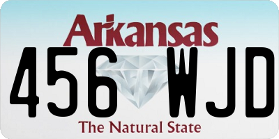 AR license plate 456WJD