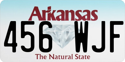 AR license plate 456WJF
