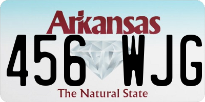 AR license plate 456WJG