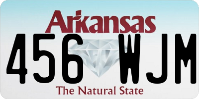 AR license plate 456WJM