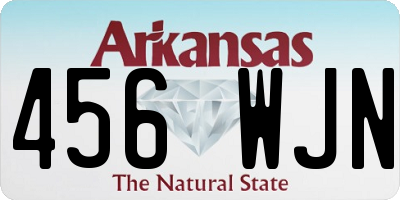 AR license plate 456WJN