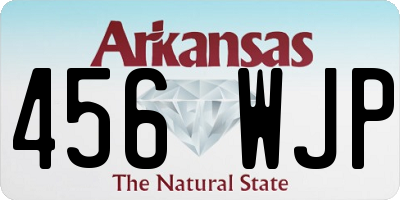 AR license plate 456WJP