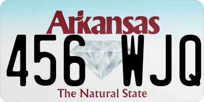AR license plate 456WJQ