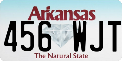 AR license plate 456WJT