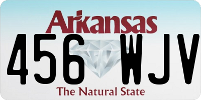 AR license plate 456WJV