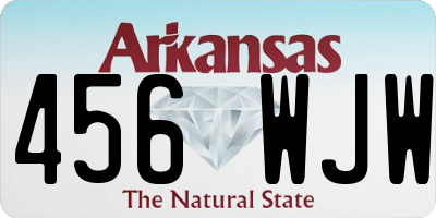 AR license plate 456WJW