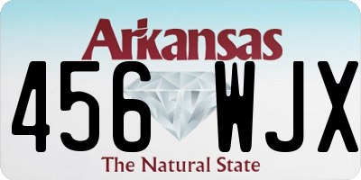 AR license plate 456WJX