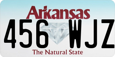 AR license plate 456WJZ