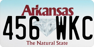 AR license plate 456WKC