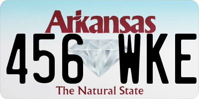 AR license plate 456WKE