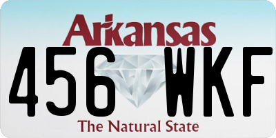 AR license plate 456WKF