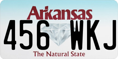 AR license plate 456WKJ
