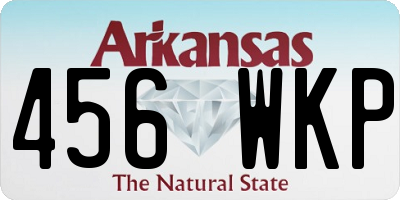 AR license plate 456WKP