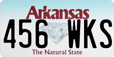 AR license plate 456WKS