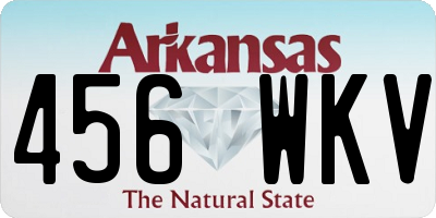 AR license plate 456WKV
