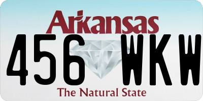 AR license plate 456WKW