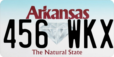 AR license plate 456WKX