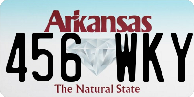 AR license plate 456WKY