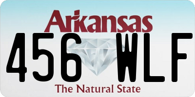 AR license plate 456WLF