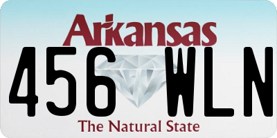 AR license plate 456WLN